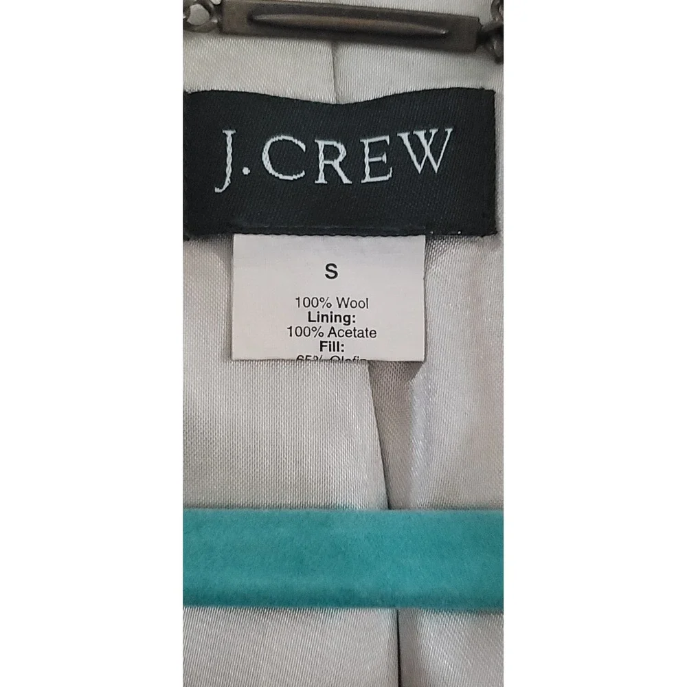 J. Crew Women's Purple Classic Double Breasted Pea-Coat Size Small - Picture 7 of 7
